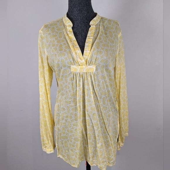 MICHAEL Kors yellow tunic top medium - Picture 8 of 11